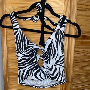 Zebra print top